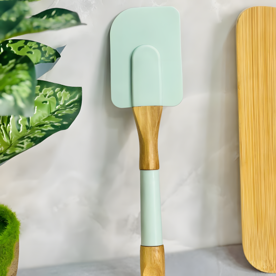 Silicone & Wooden Spatula